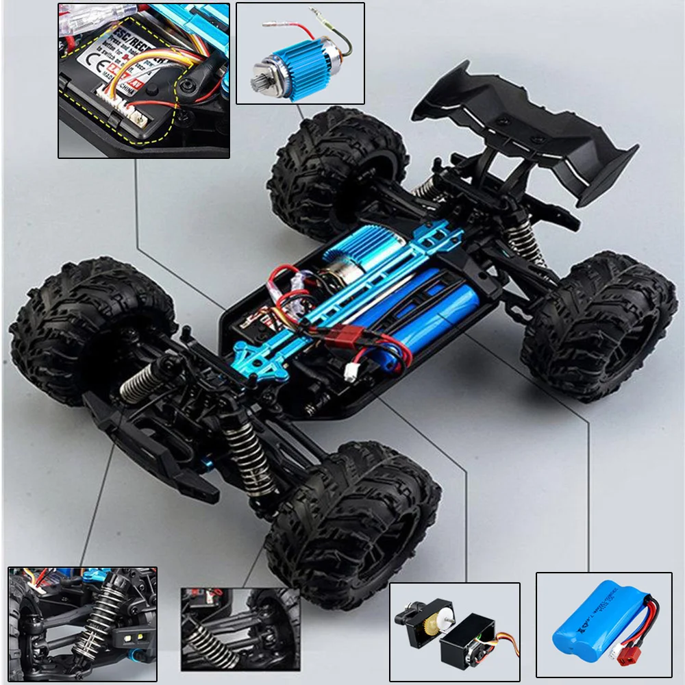 2024 New 1:16 Scale Large RC Cars 50km/h High Speed RC Cars Toys for Boys Remote Control Car 2.4G 4WD Off Road Monster Truck - Image 3
